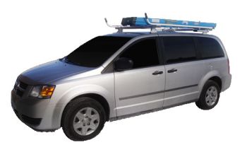 Aluminum Minivan Ladder Rack - Double Lock Down