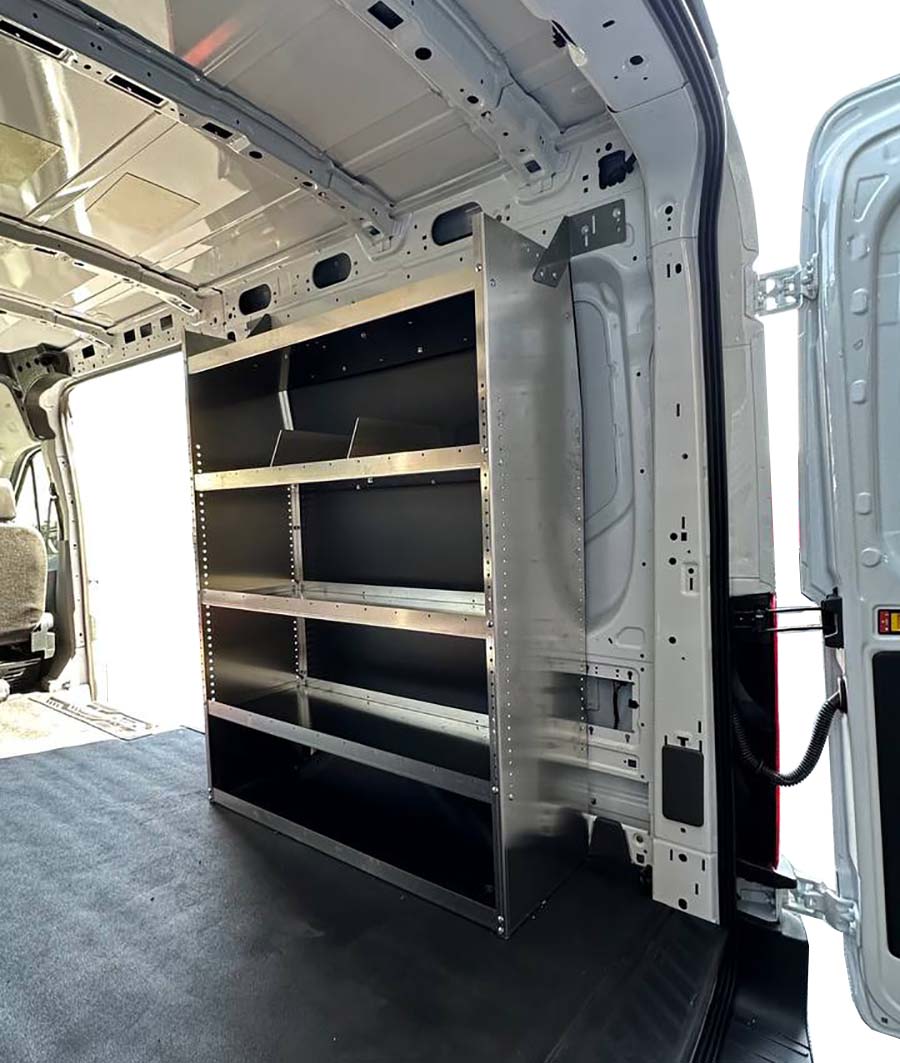 Set of 3 Aluminum Shelving Package for Mercedes Sprinter - product view 5